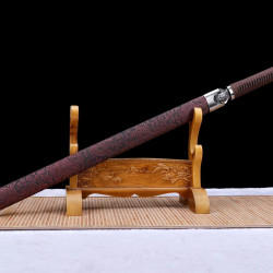 China sword Handmade /functional/sharp/ 红龙纹/HH30