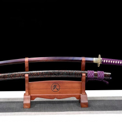 Masterpiece /hand forged Japanese katana swords/functional/sharp/ 紫嫣/SS03