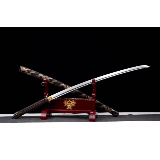 hand forged Japanese katana swords/functional/sharp/ 迷彩军刀/CC39