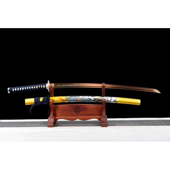 hand forged Japanese katana swords/functional/sharp/ 龙门金鲤/T7